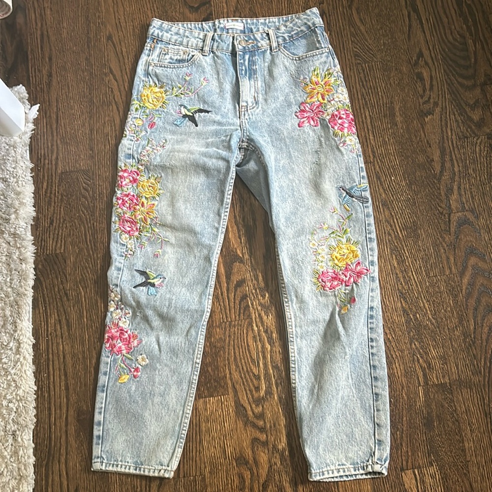 Hadley Pollet Embroidered Jeans
